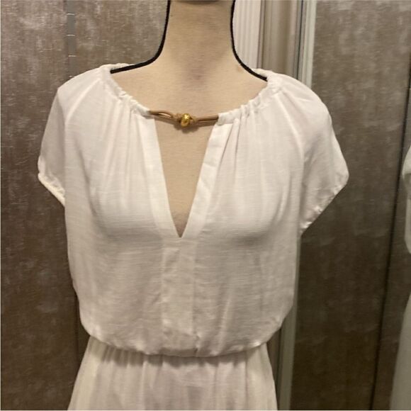 VIX Paula Hermanny Elegant White Maxi Dress, US2 - Picture 2 of 9